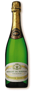 Um famoso vinho espumante de Bordeaux