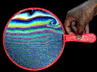 o gradiente de cores depende da expessura do filme